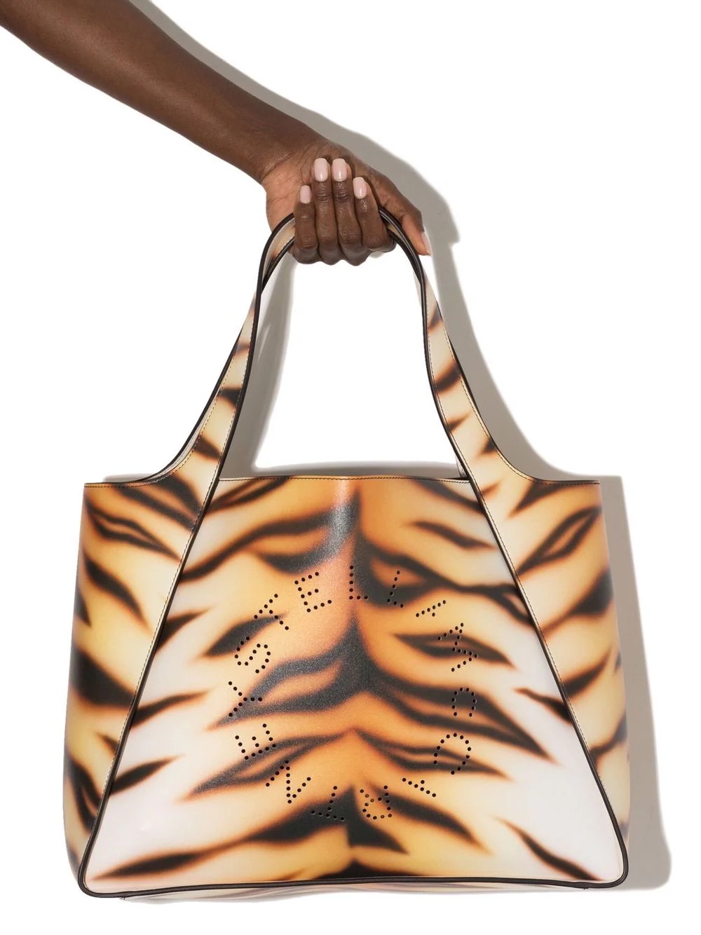 Stella Logo tiger-print tote bag - 4