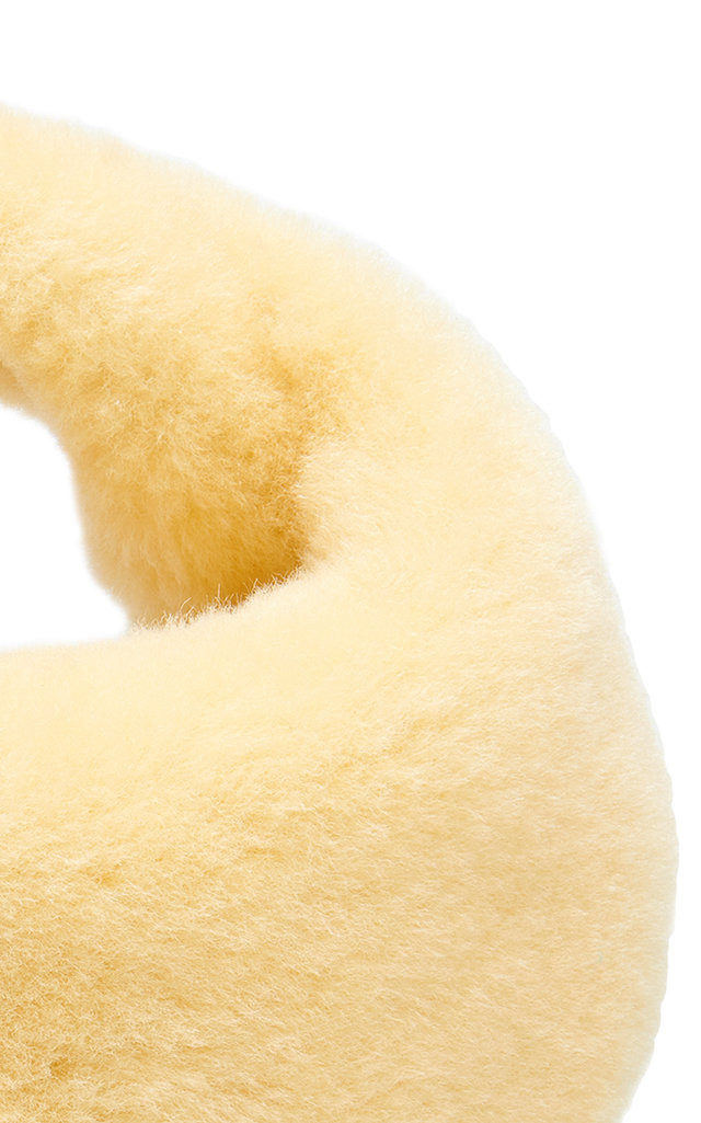 The Mini Jodie Shearling Bag yellow - 6