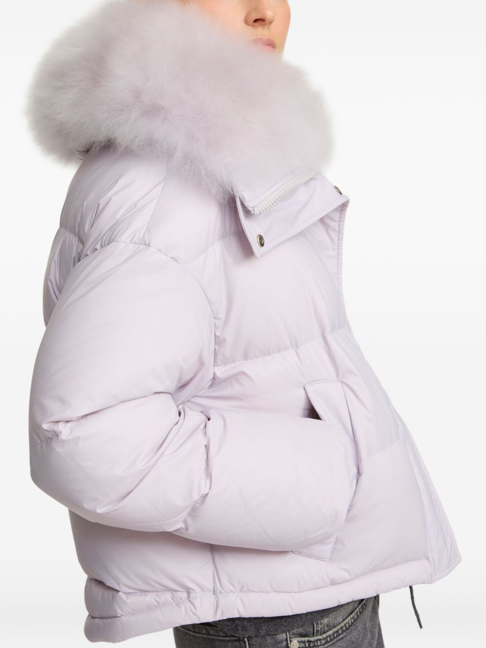 removable-collar puffer jacket - 4