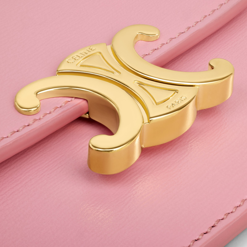 CARD HOLDER WITH FLAP TRIOMPHE in Shiny calfskin 5