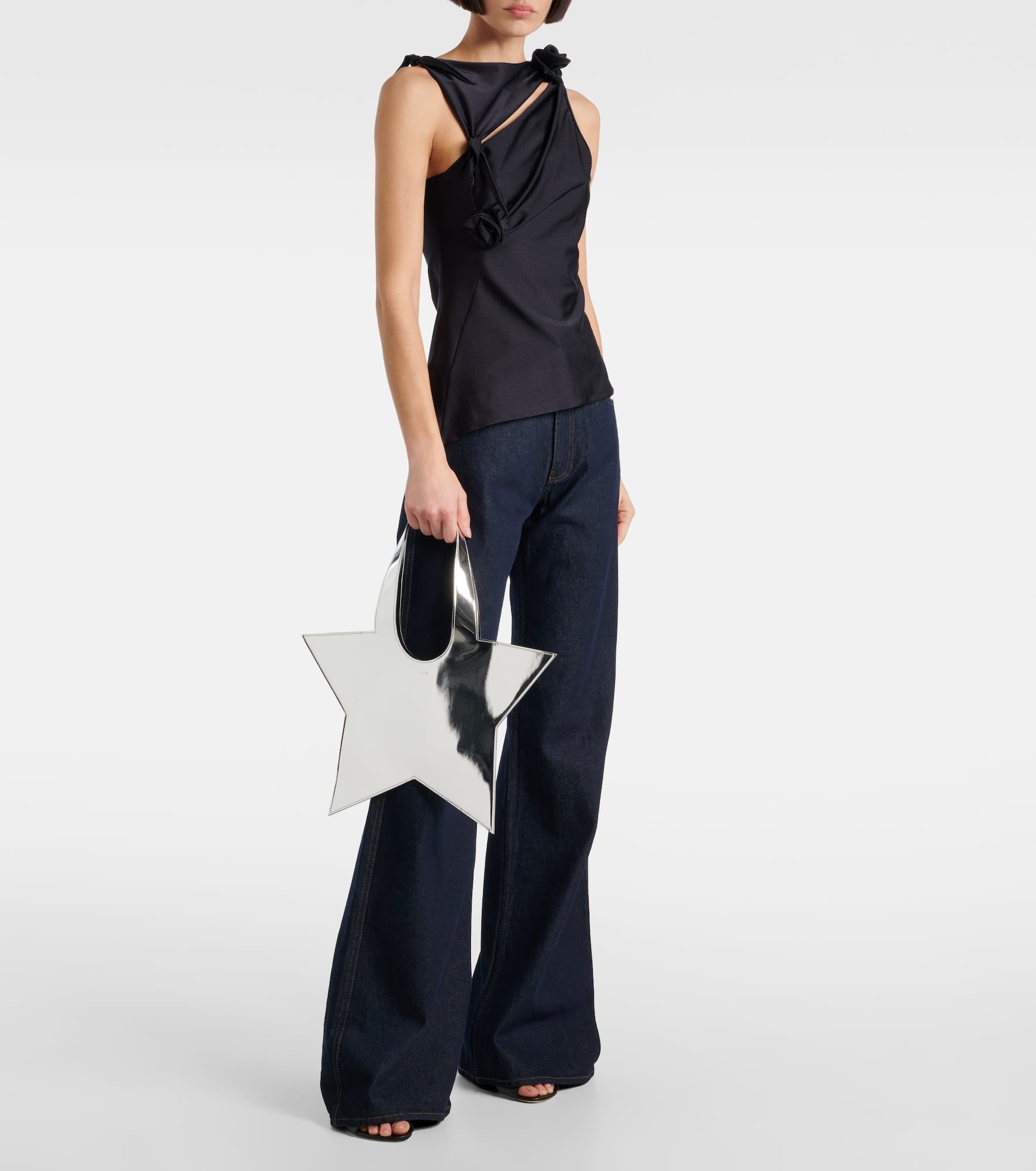 Star Mini faux leather shoulder bag - 5