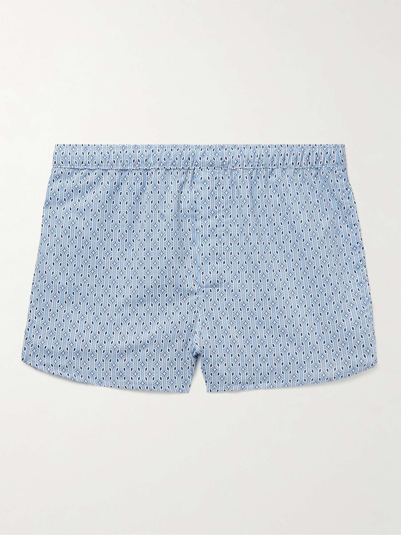 Nelson Printed Cotton Boxer Shorts - 1