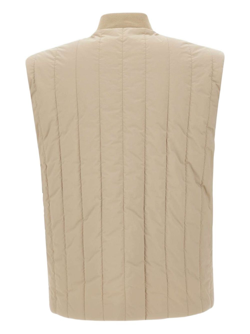 quilted zip-front gilet - 2