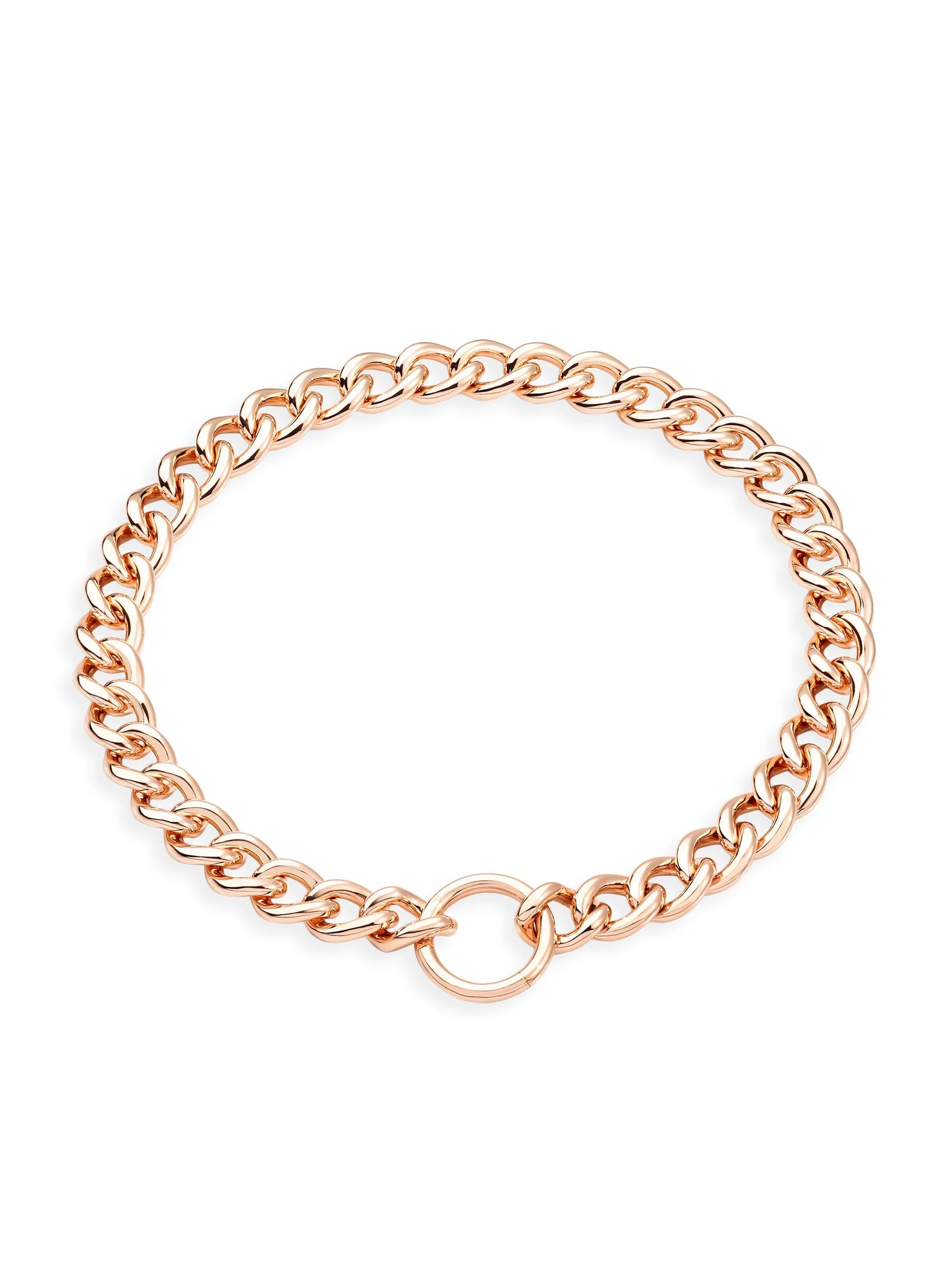Women's Catene 18K Rose Gold Curb Chain Necklace - 1