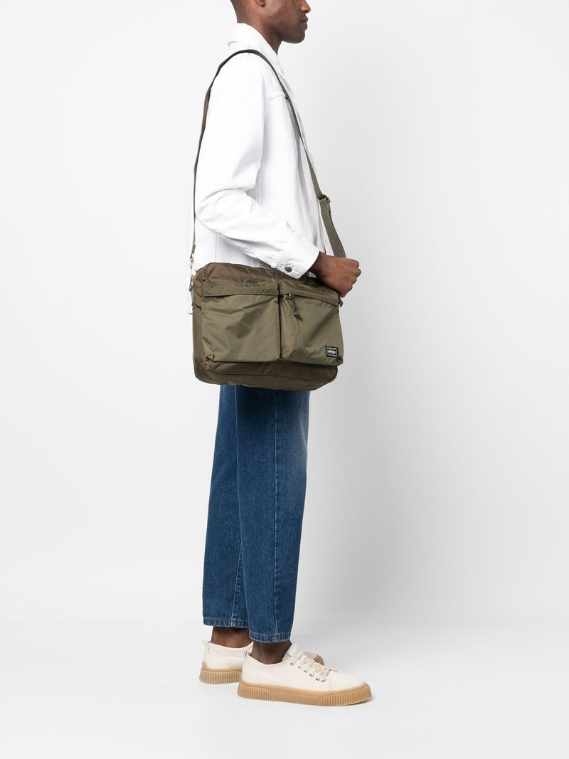 PORTER logo-patch shoulder bag outlook