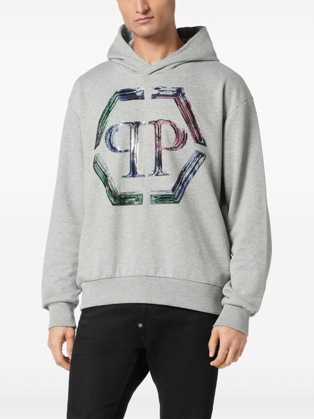 Strass Hexagon hoodie - 3