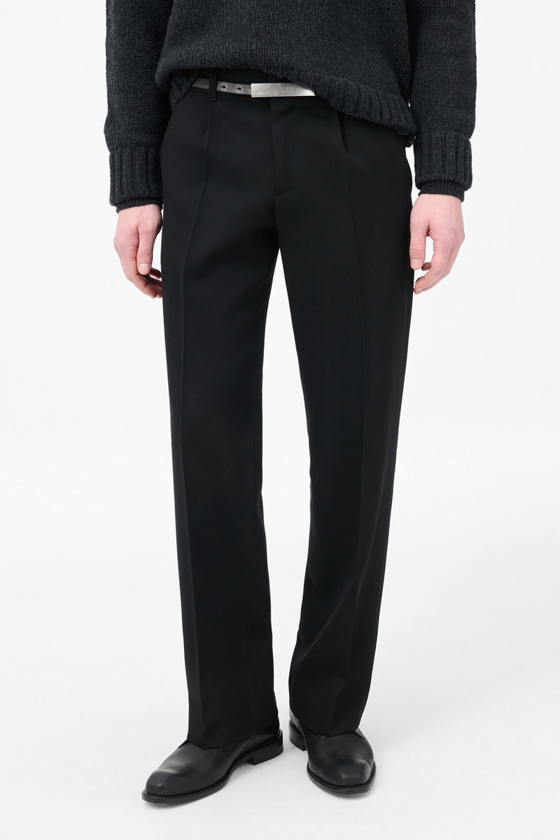 Slack Trouser Coarse Black Gabardine 3