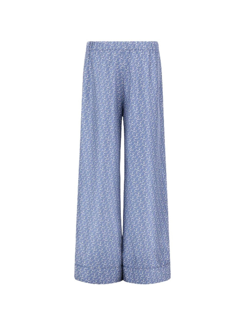 Herno drawstring patterned trousers outlook