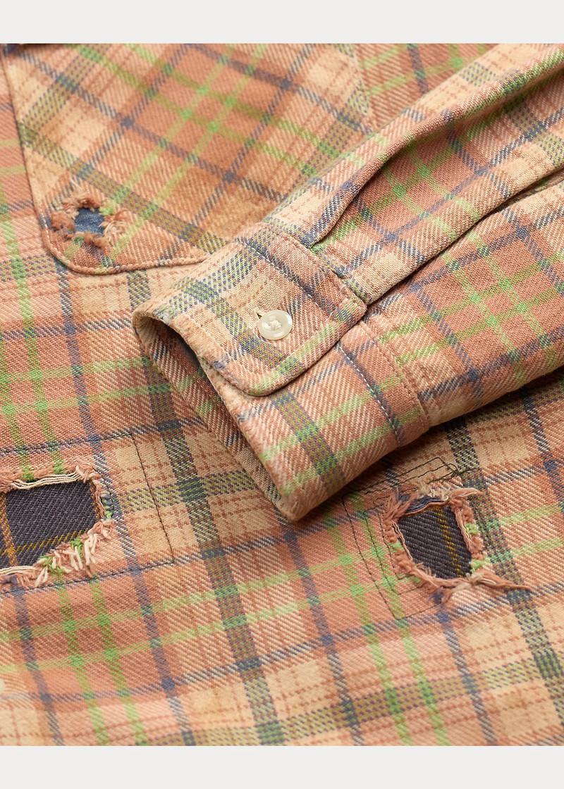 Repaired Plaid Twill Camp Shirt 4