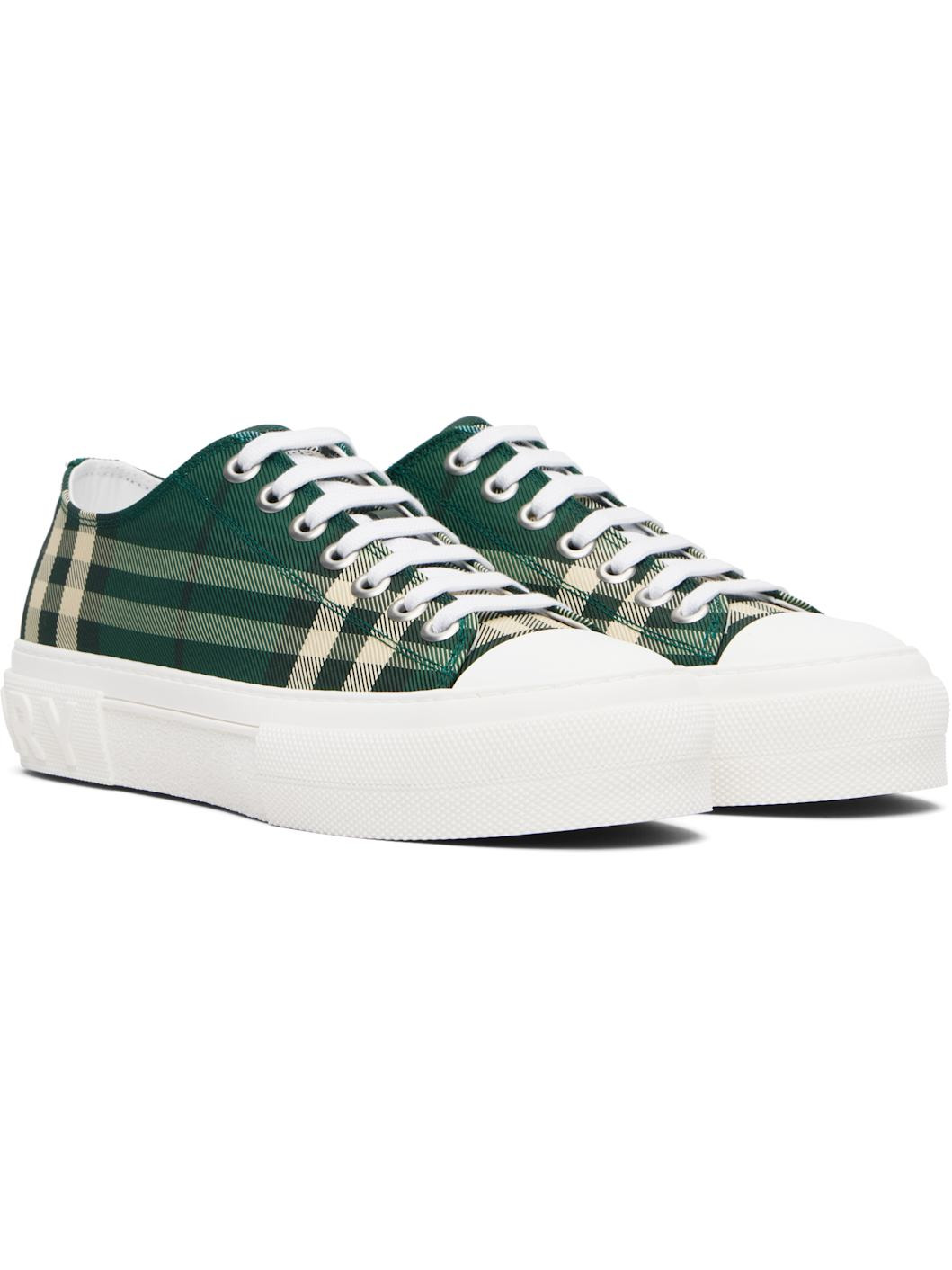 Green Check Sneakers - 4