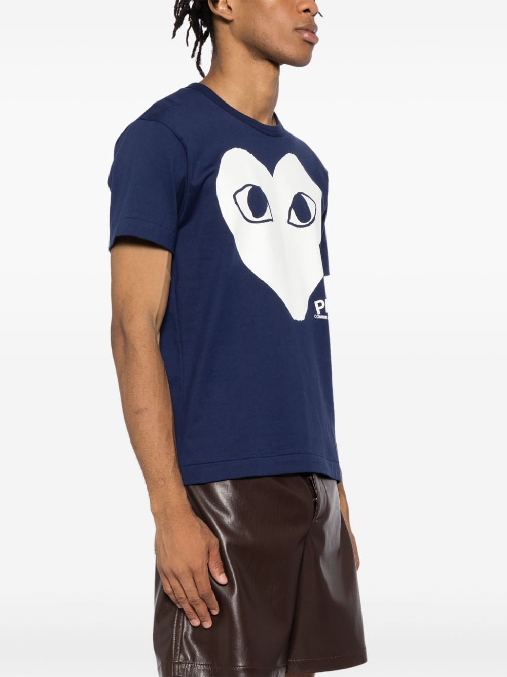heart-printed T-shirt - 4
