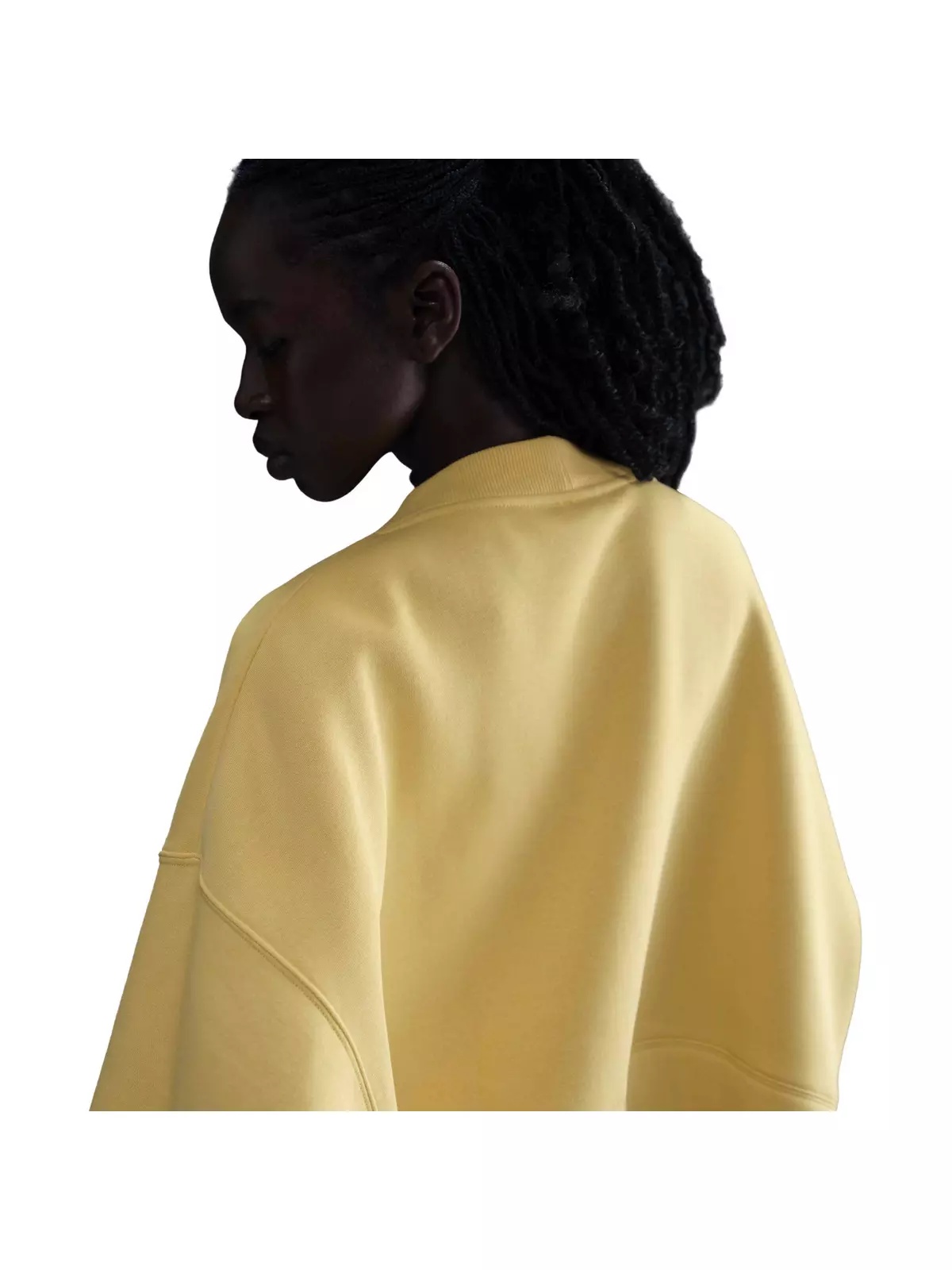 Women's Sportswear Phoenix Fleece Over-Oversized Graphic Cardigan-Yellow - 2
