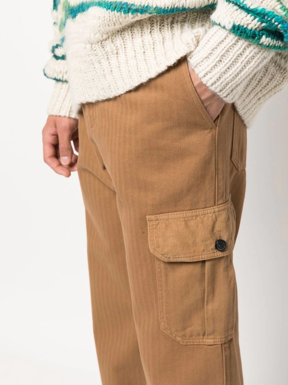 straight-leg cargo trousers - 5