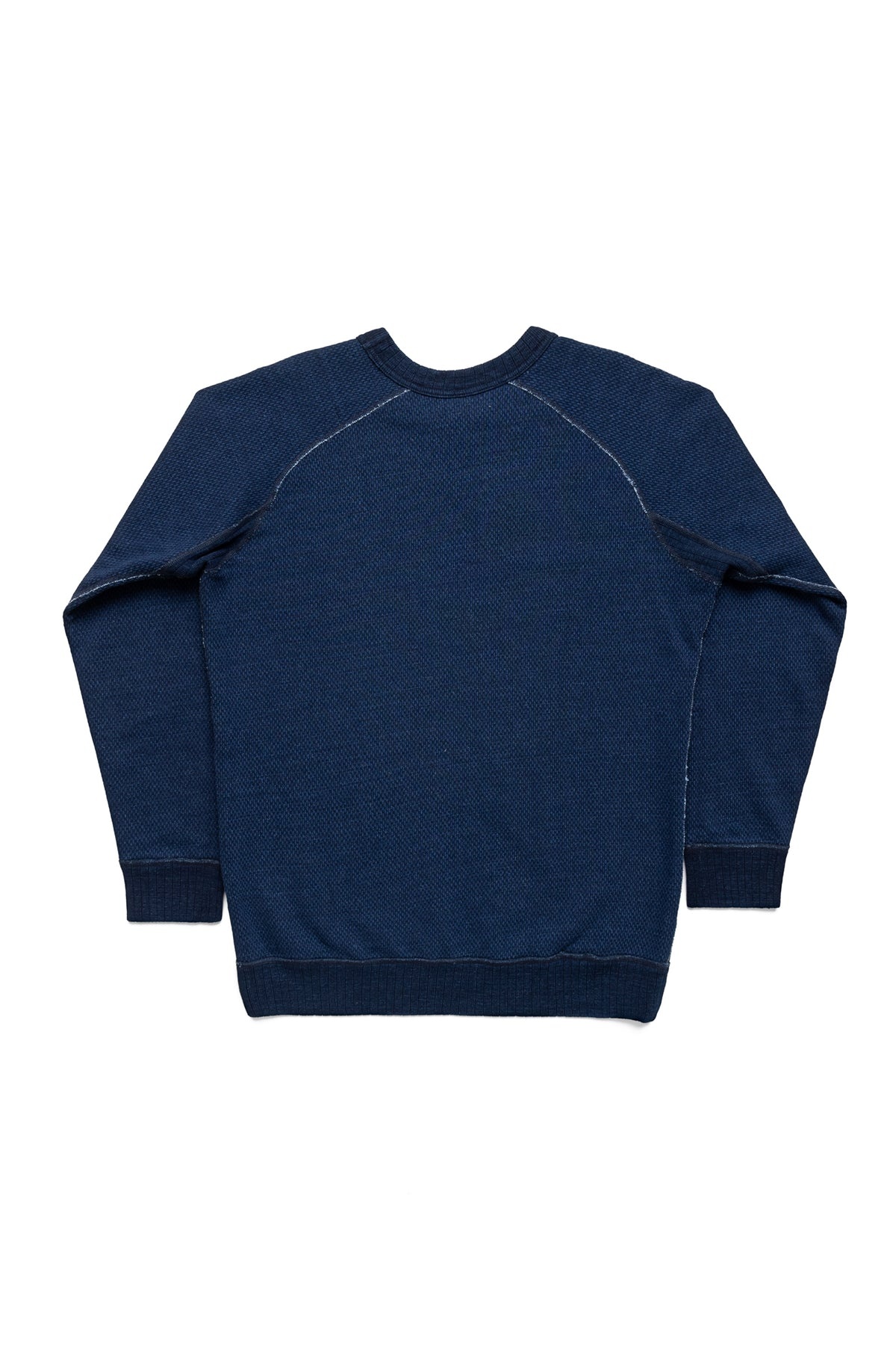 Yarn Dyed Indigo Sweatshirt - Indigo Sashiko - 8