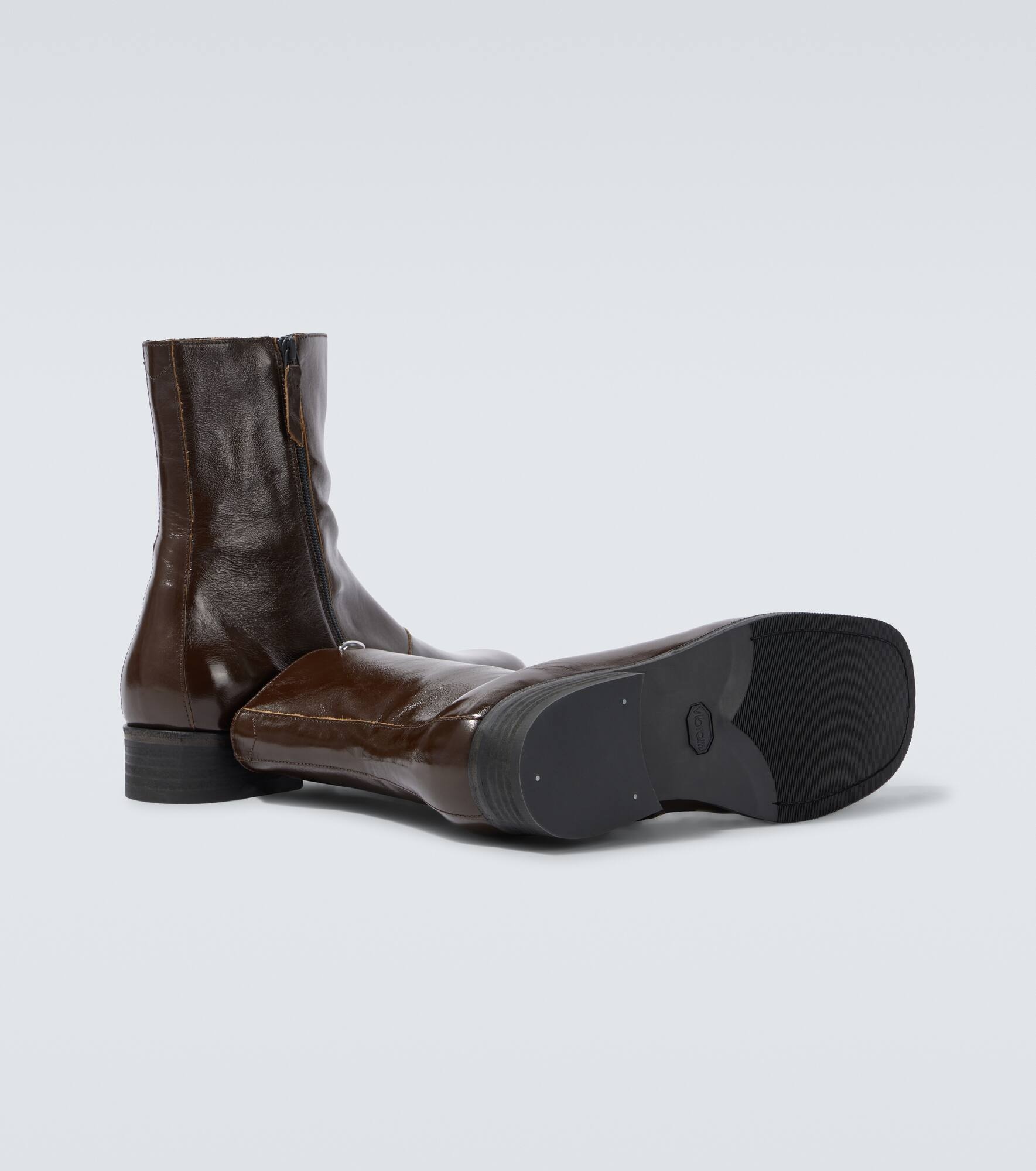 Camion leather ankle boots - 7