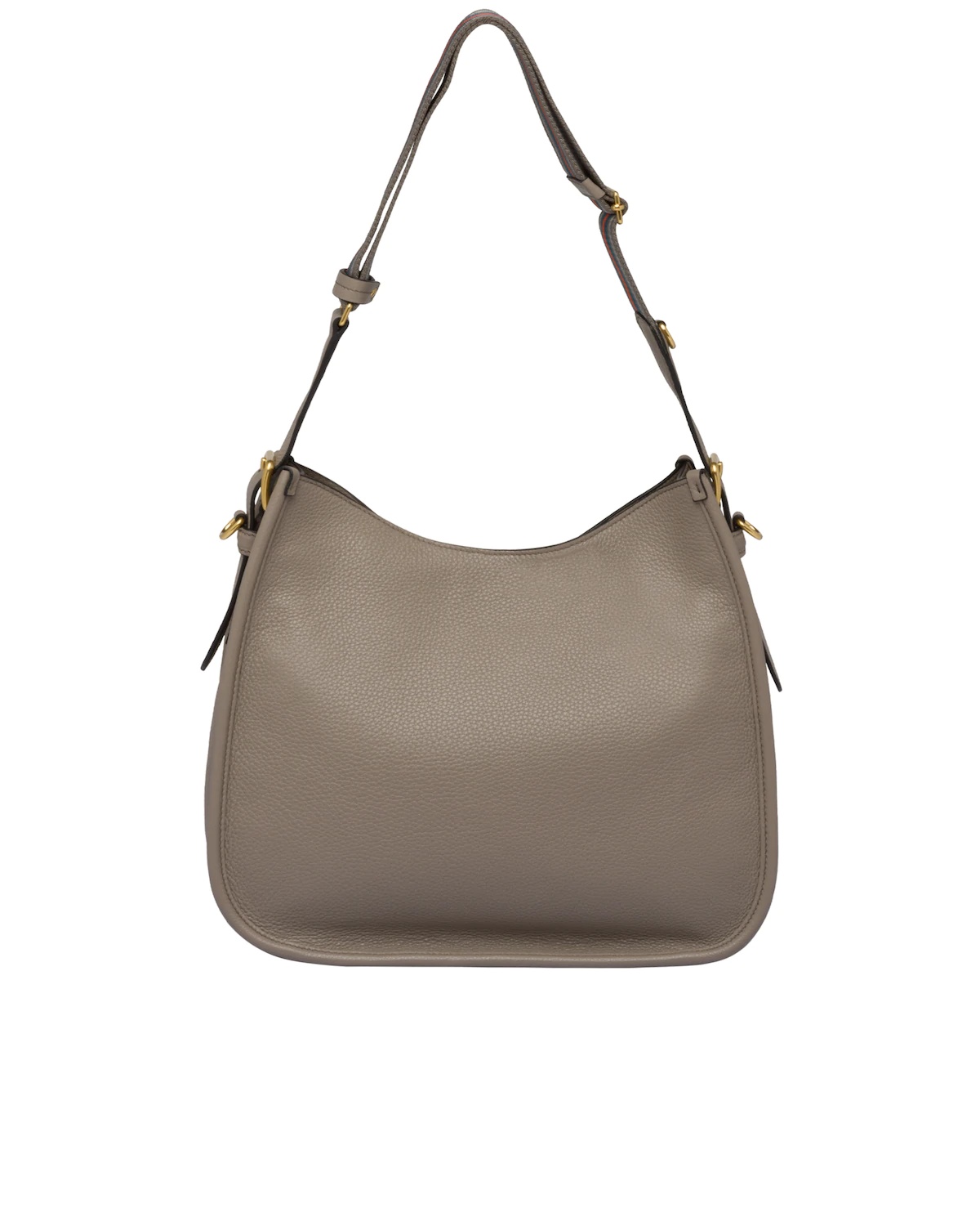 Medium leather hobo shoulder bag - 4