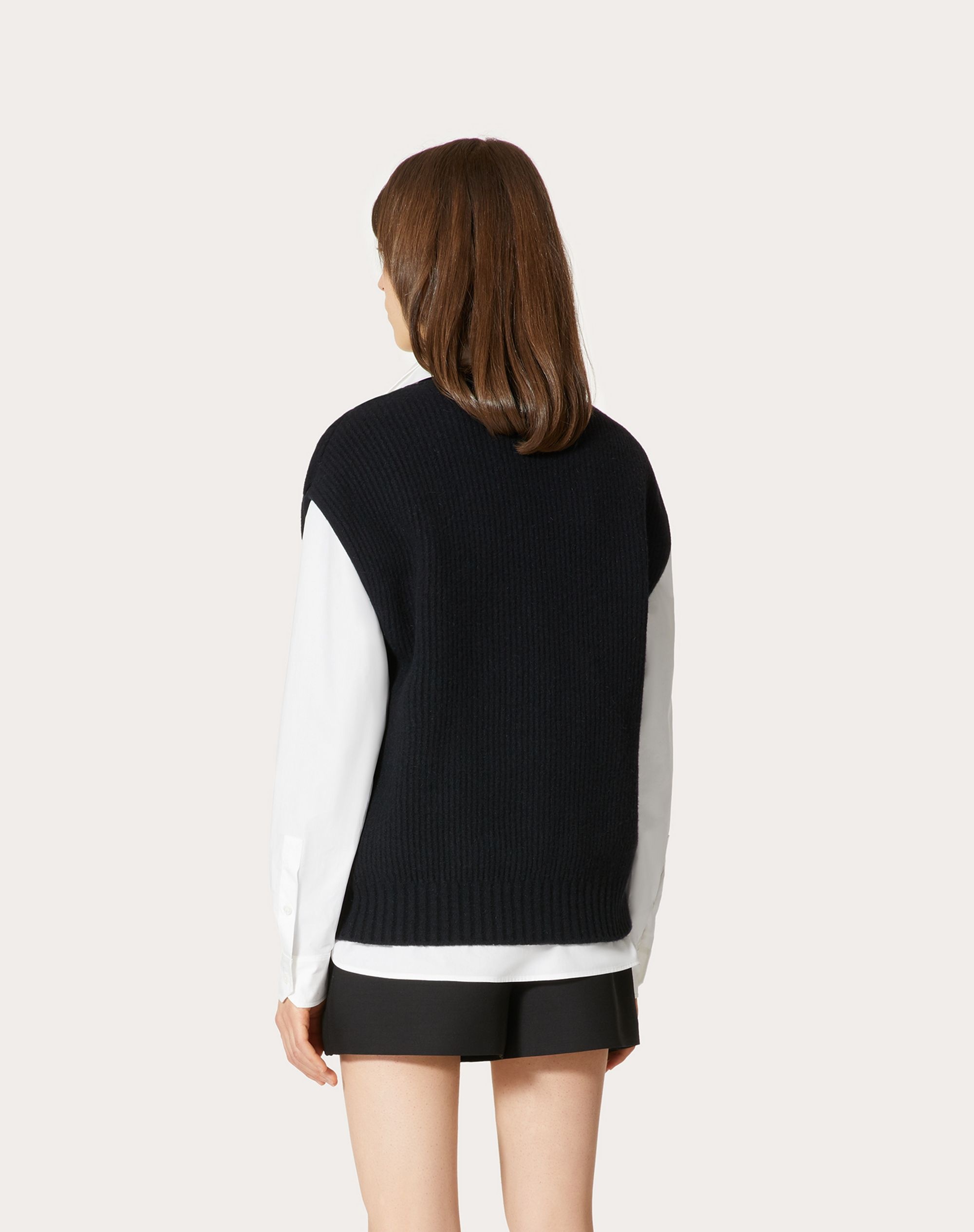 VEST IN ANGORA WOOL POLYAMIDE - 4