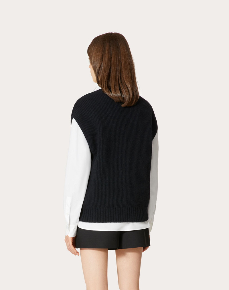 VEST IN ANGORA WOOL POLYAMIDE 4