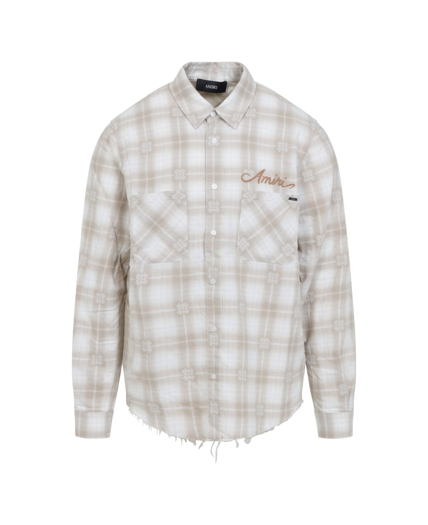 Bleach Patch Flannel Bandana Shirt - 2