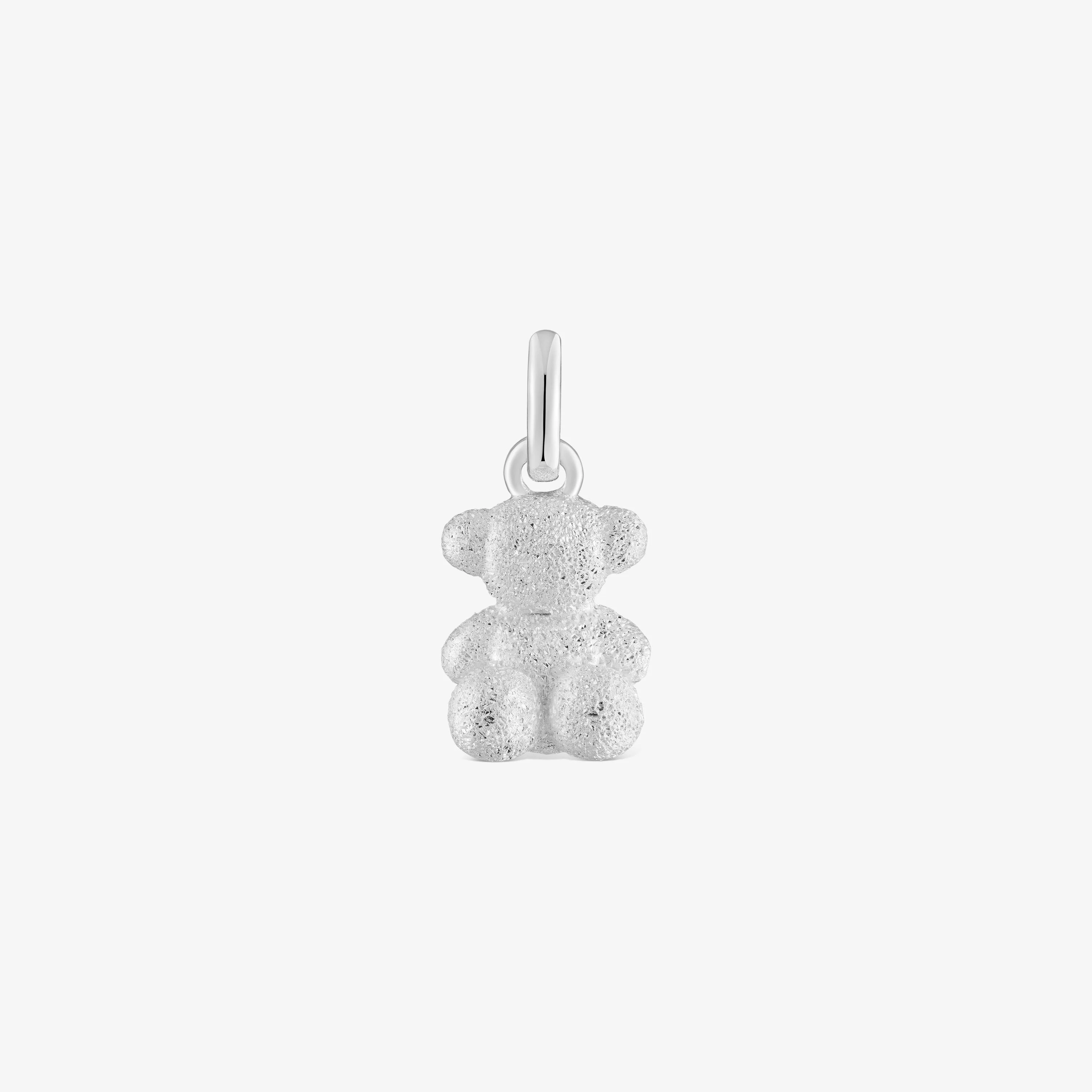 Diamond silver Bear pendant Bold Bear - 1