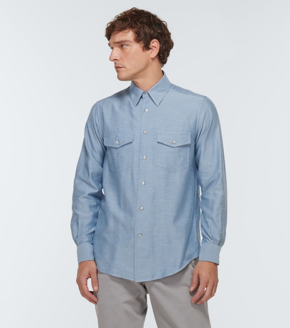 Thomas cotton and cashmere shirt - 3