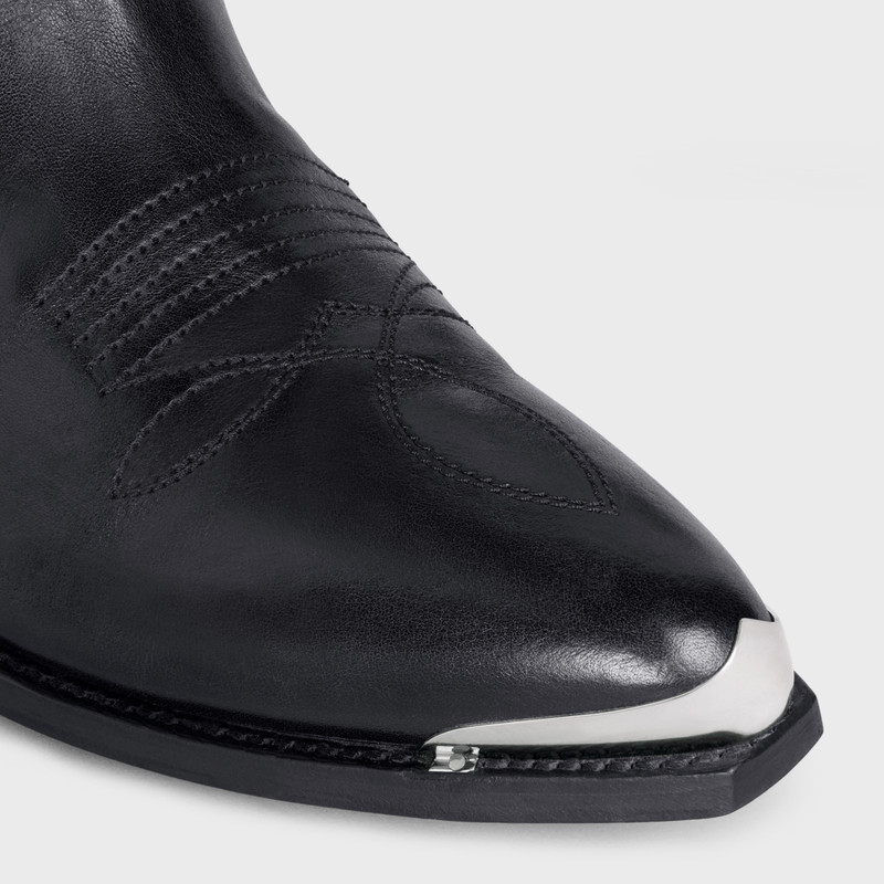 CELINE HIGH WESTERN BOOTS WITH METAL TOE in Calfskin 4