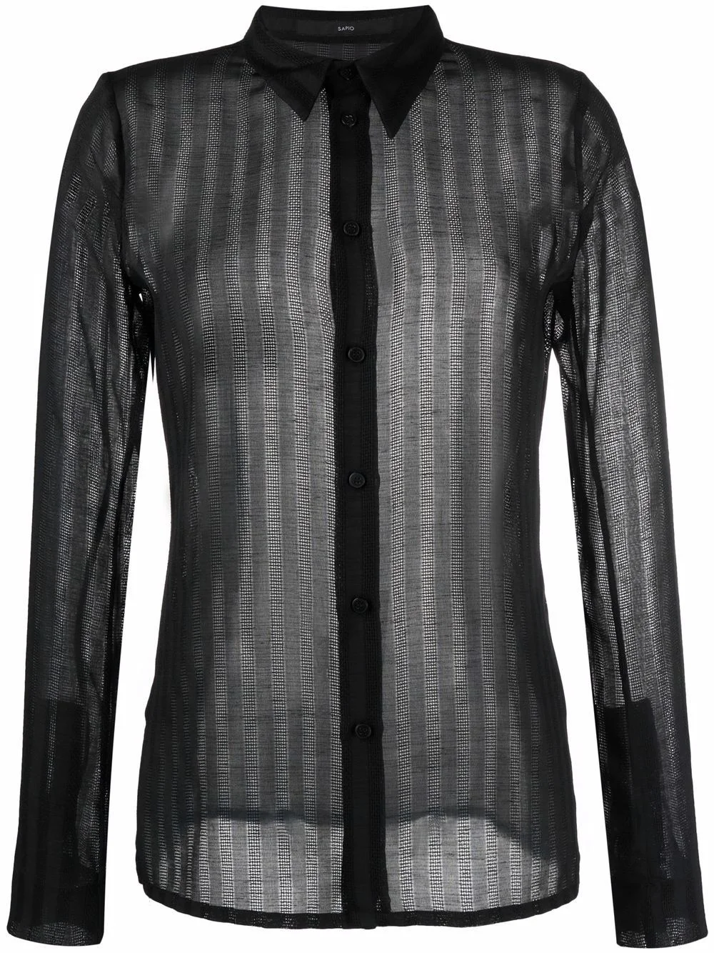 striped long-sleeve shirt - 1