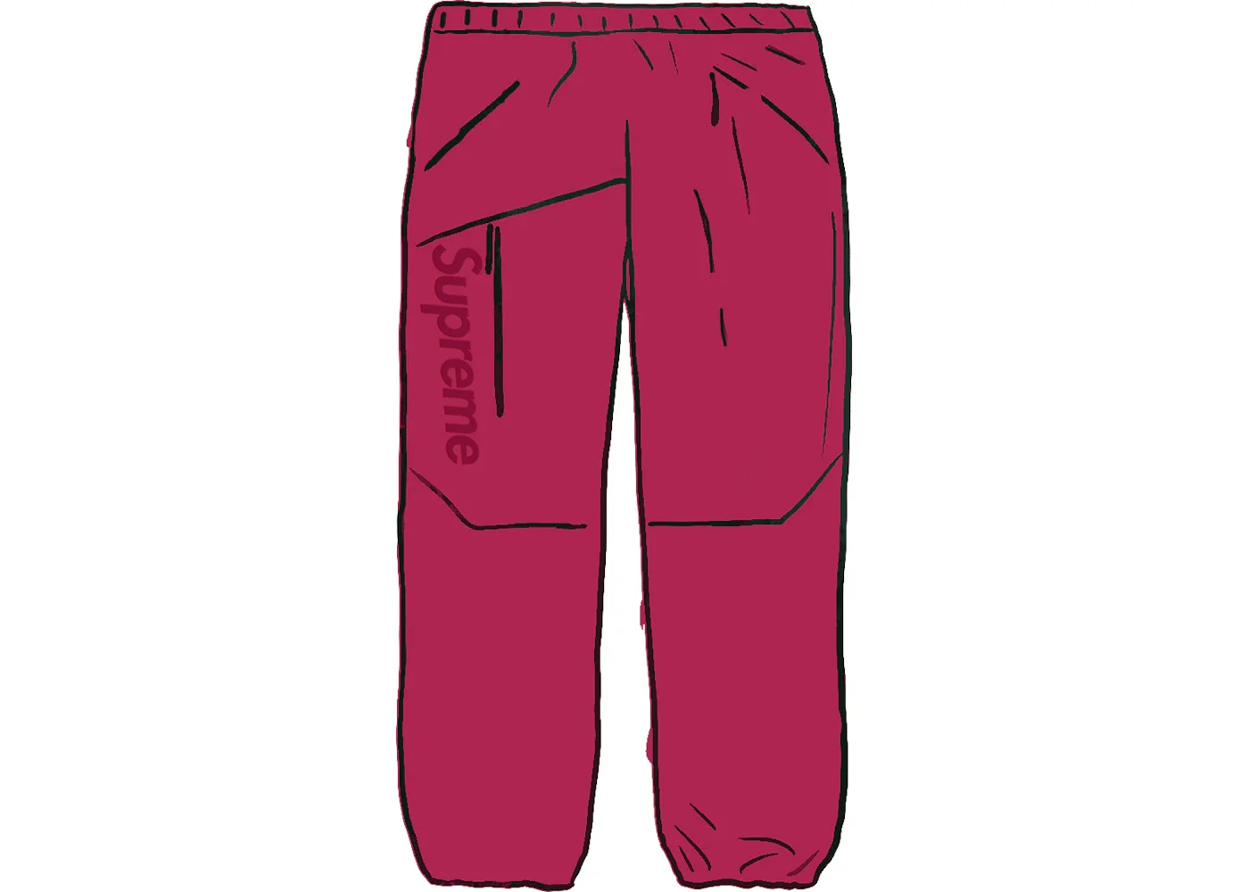 Supreme GORE-TEX Paclite Pant Dark Red - 1