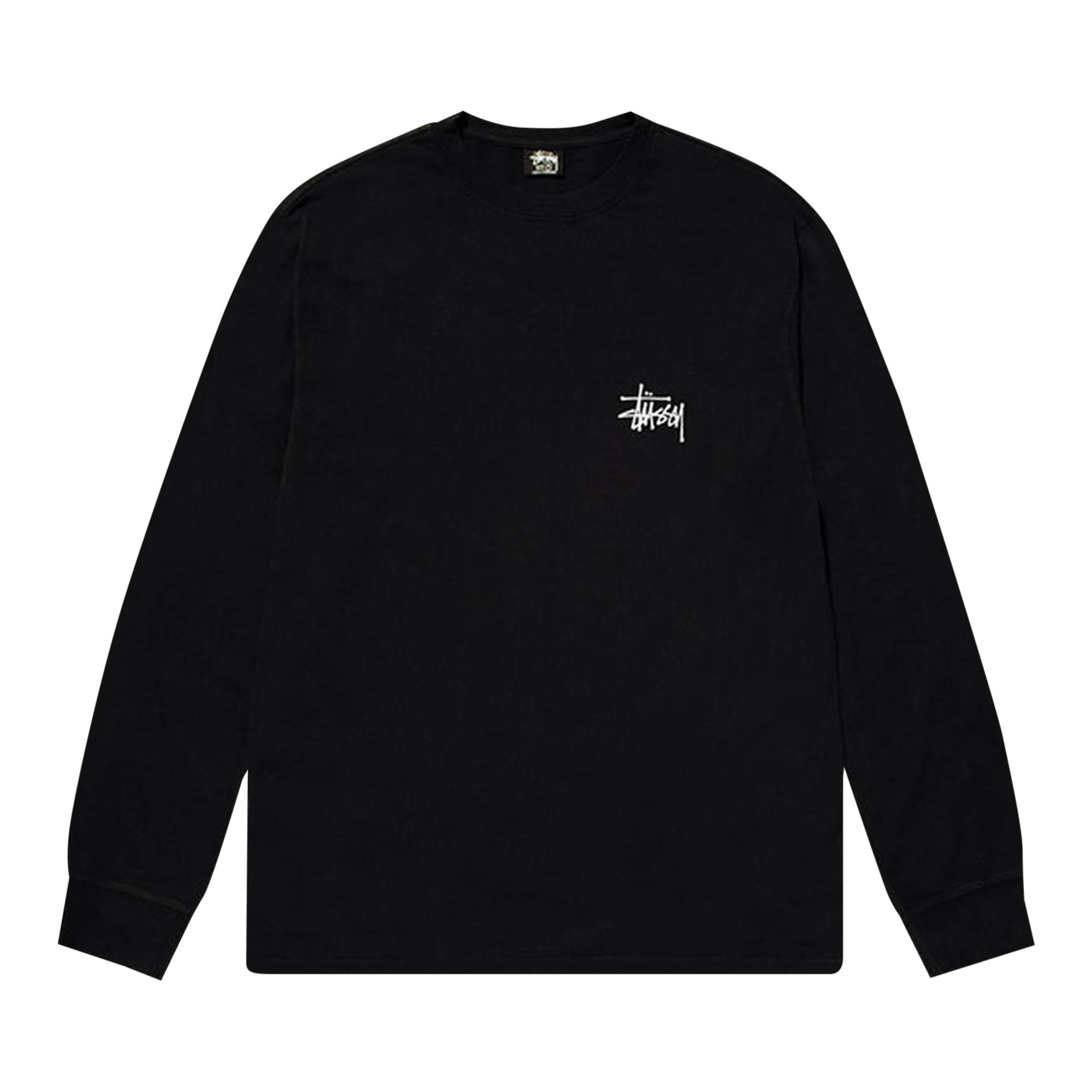 Stussy Basic Long-Sleeve Tee 'Black' - 1