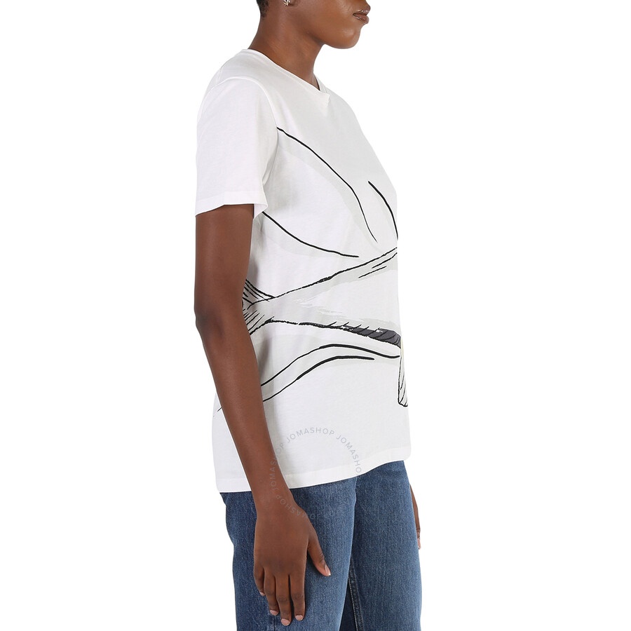 Moncler Ladies Dolphin Embroidered T-Shirt - 4