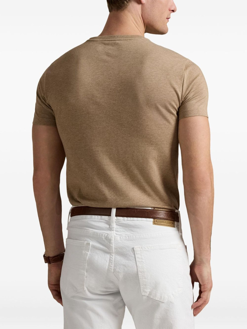 logo-embroidered cotton T-shirt 4