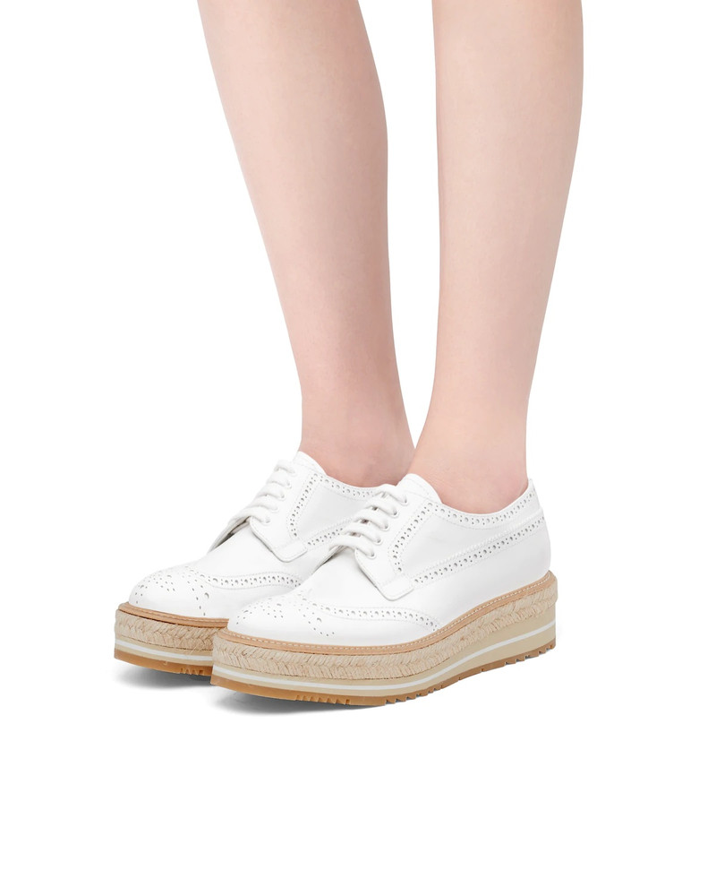 Microsole brushed leather shoes 5