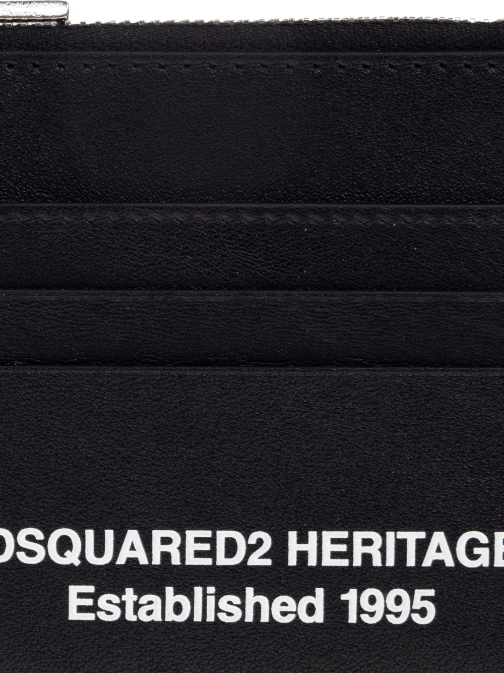 zip-top leather cardholder - 5