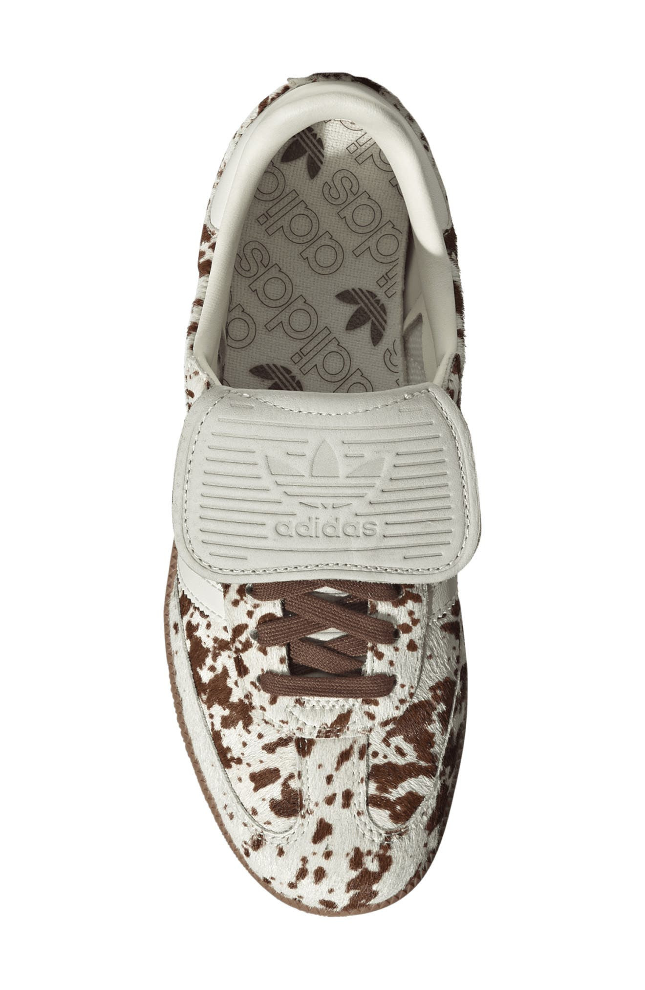 adidas Samba LT Genuine Calf Hair Sneaker in Off White/Lucid Pink/Gum at Nordstrom - 4