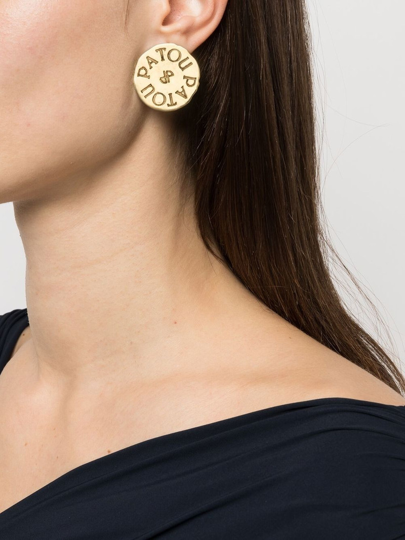 PATOU coin clip-on earrings outlook