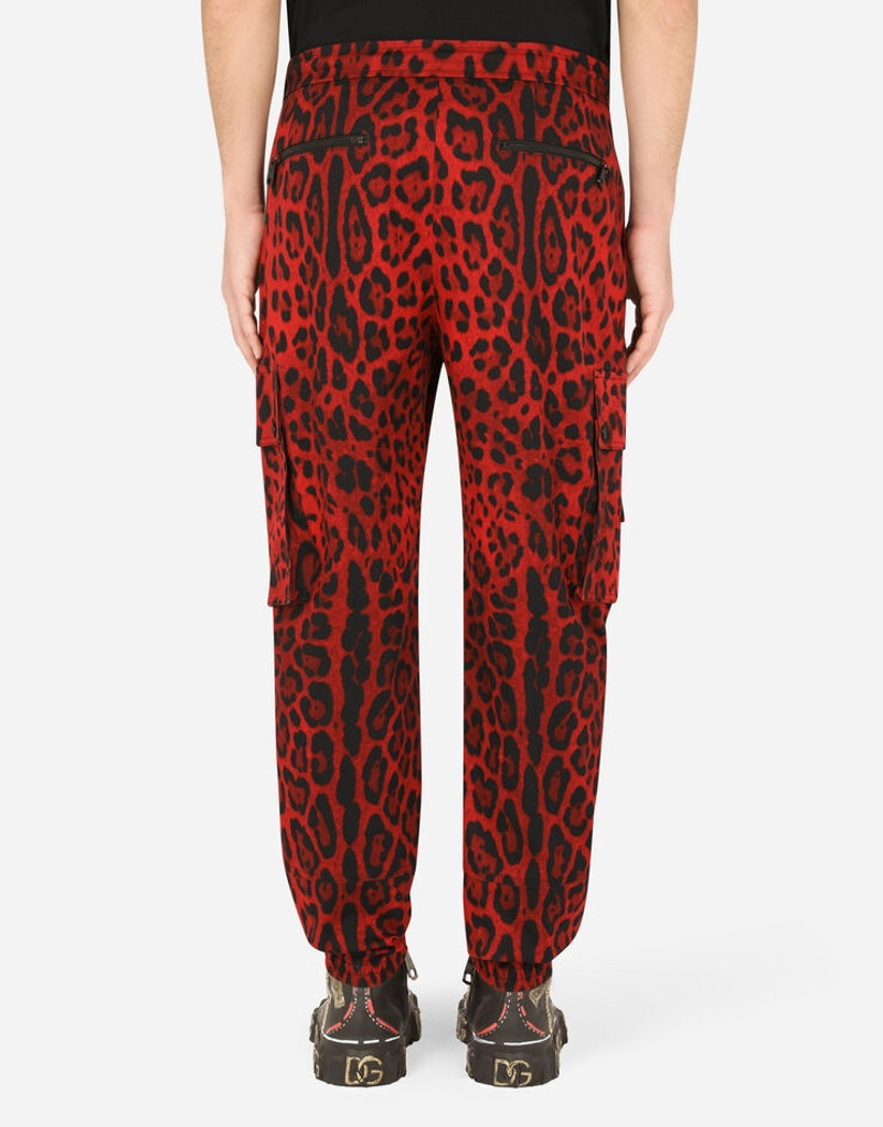 Leopard-print cargo pants 3