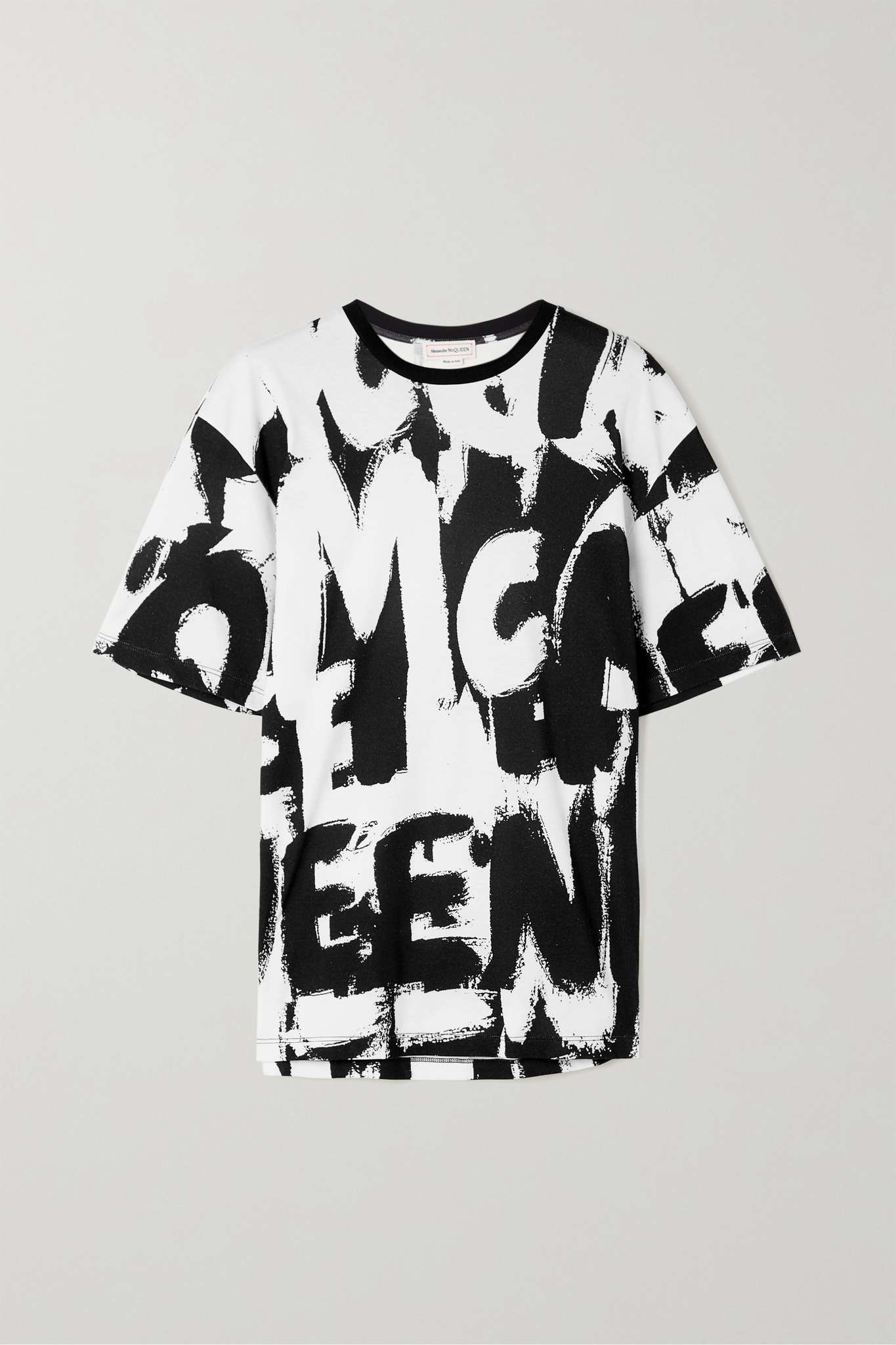 Graffiti printed cotton-jersey T-shirt - 1