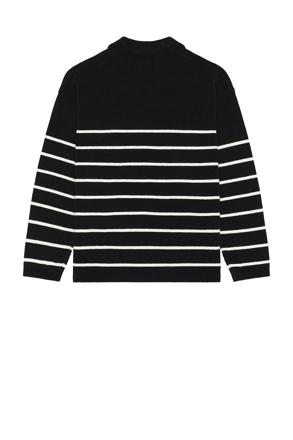 Mole Yarn Stripe Skipper Knit Polo - 2