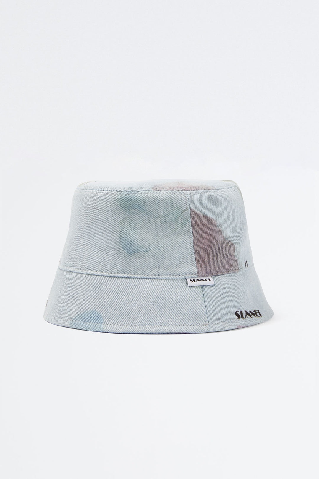 DENIM BUCKET HAT WITH FLOWER PRINT - 2