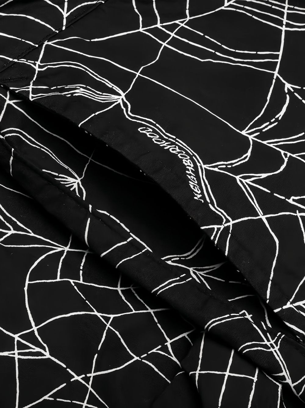 spiderweb-print shorts - 4