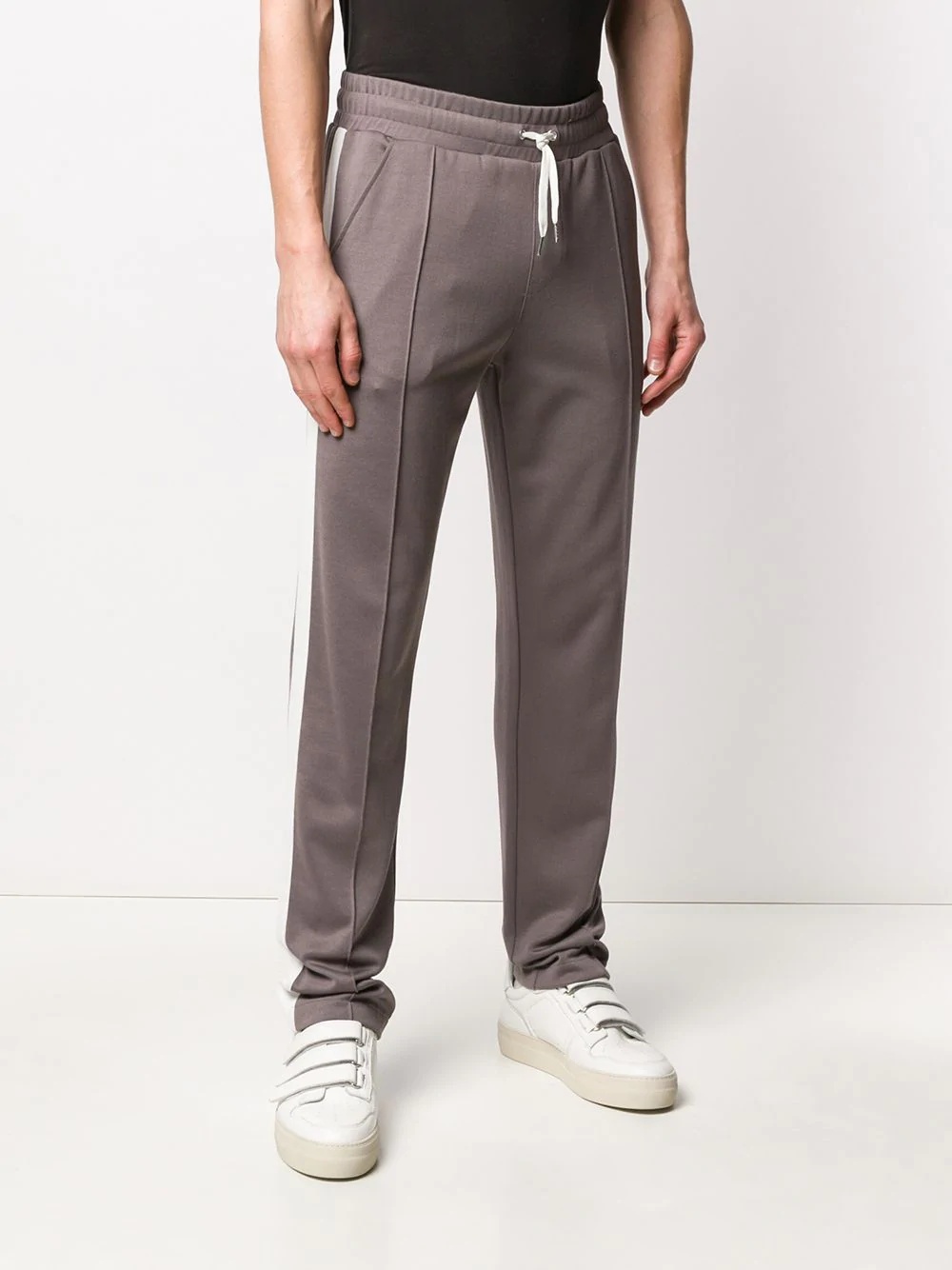 side stripe track pants - 3