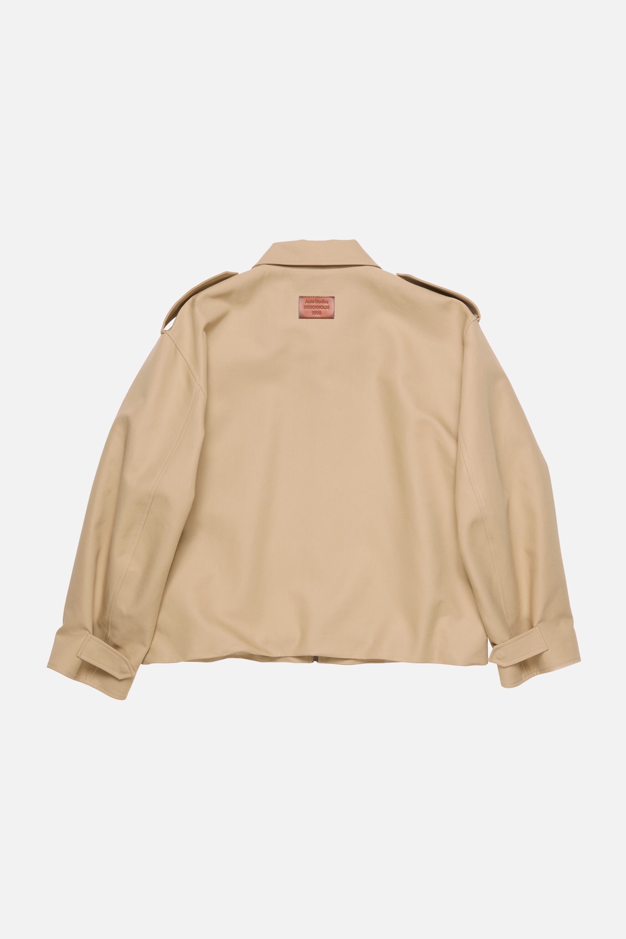 Satin jacket - Beige - 7