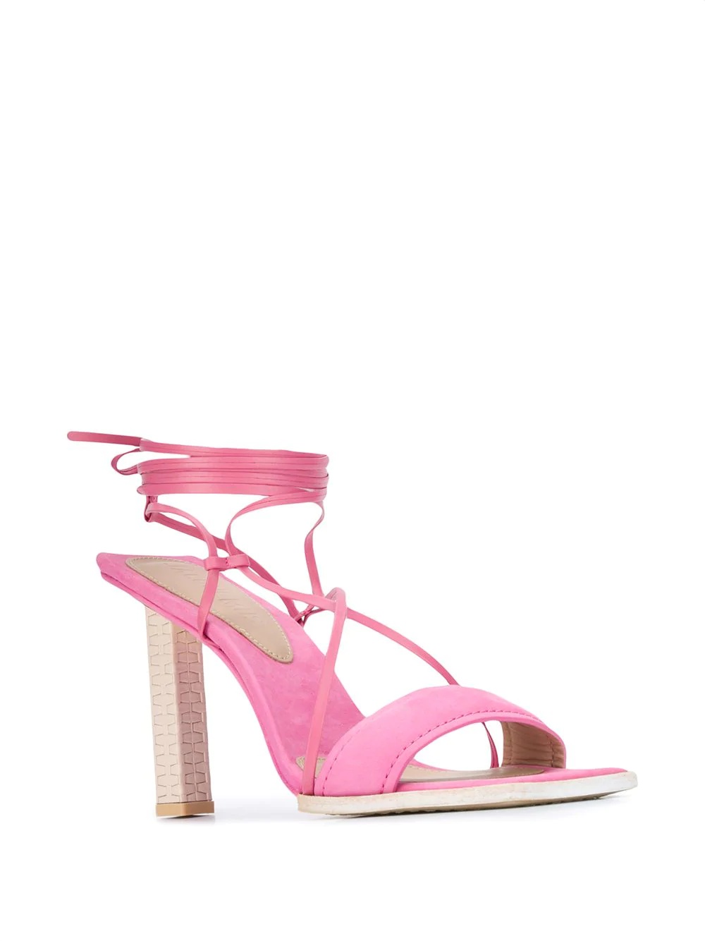 strappy 110mm square-toe sandals - 2