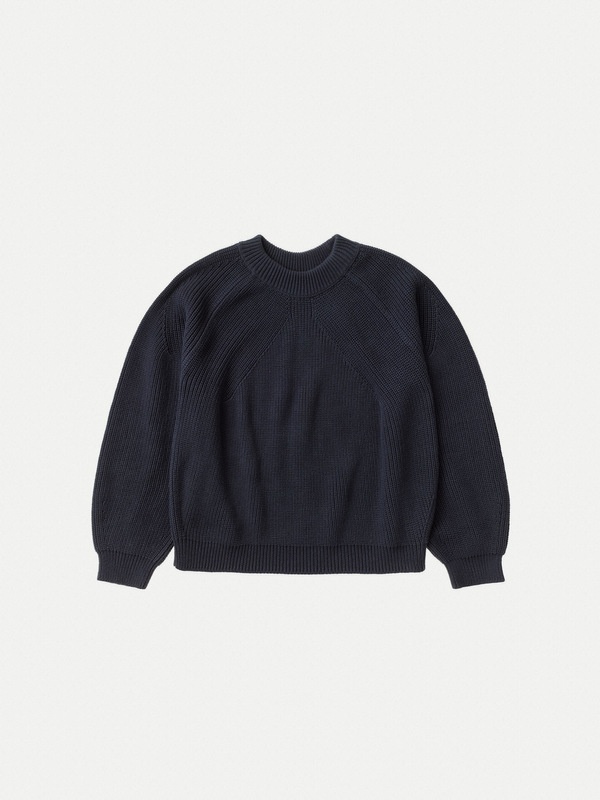 Fia Ribbed Sweater Navy - 2