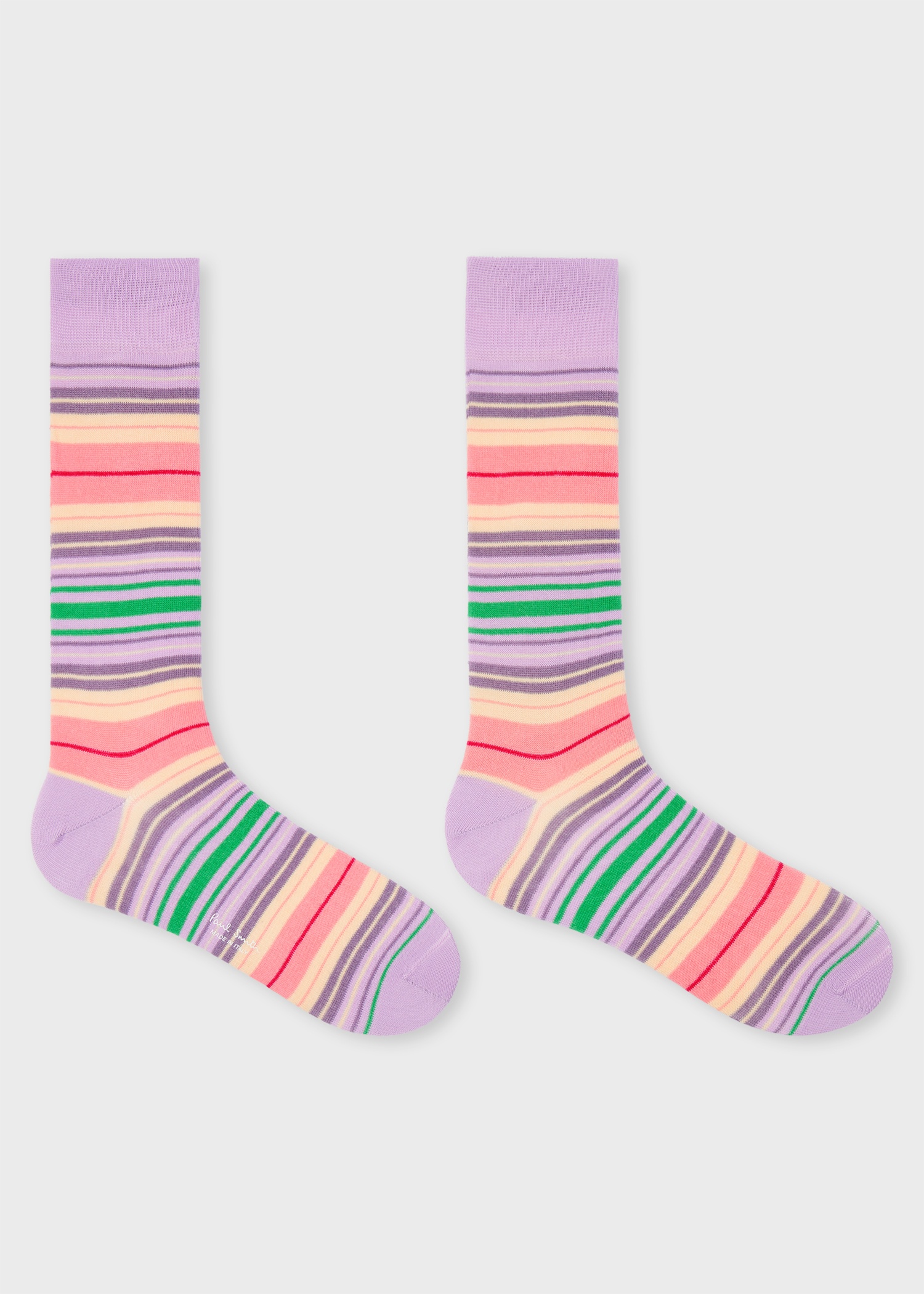 Purple Contrast Stripe Socks - 3