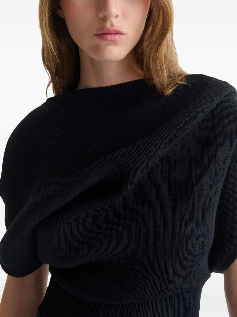 Naomi draped crinkled blouse 3