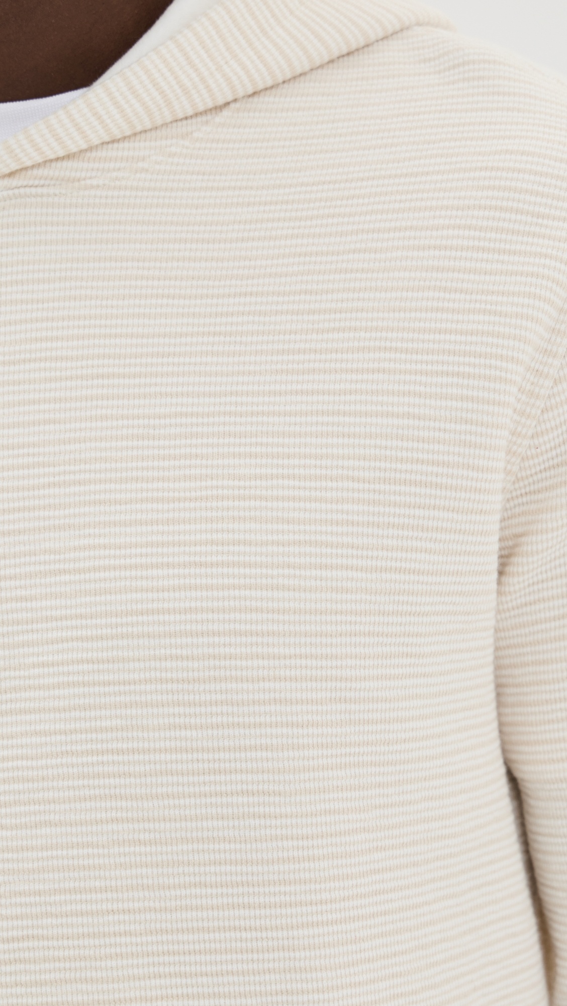 Varigated Striped Double Face Hoodie - 5