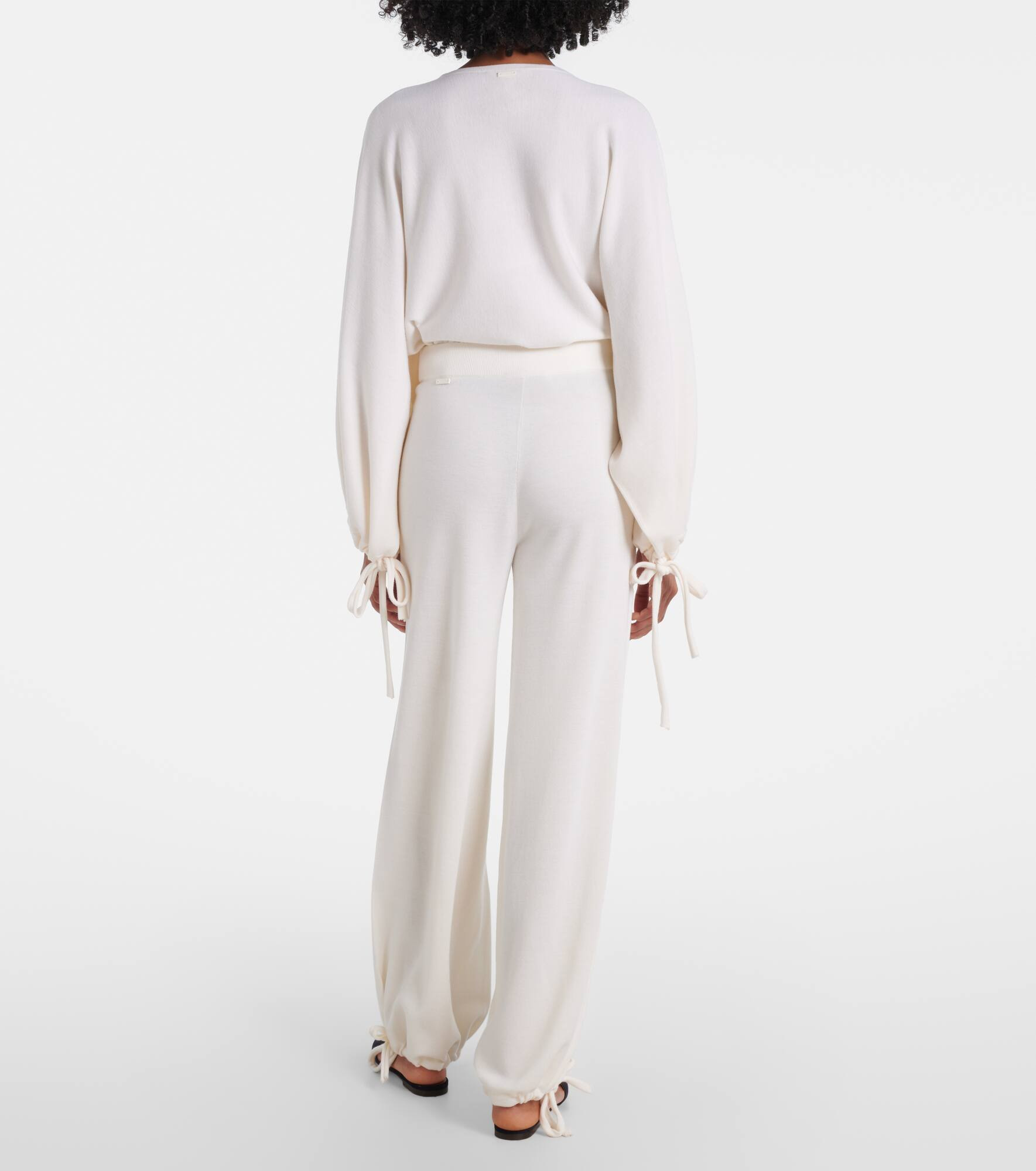 Virgin wool wide-leg pants - 3
