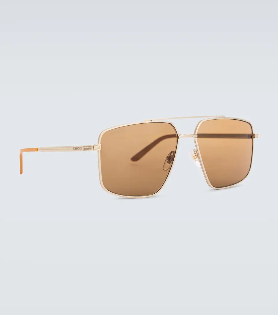 Metal aviator sunglasses - 4