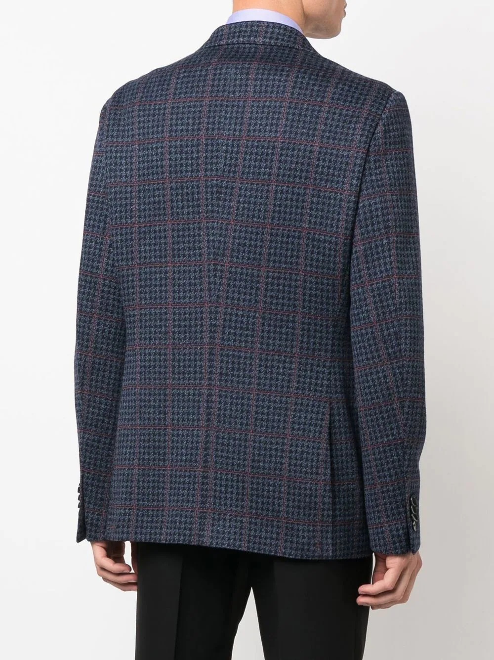 tailored check jacket - 4